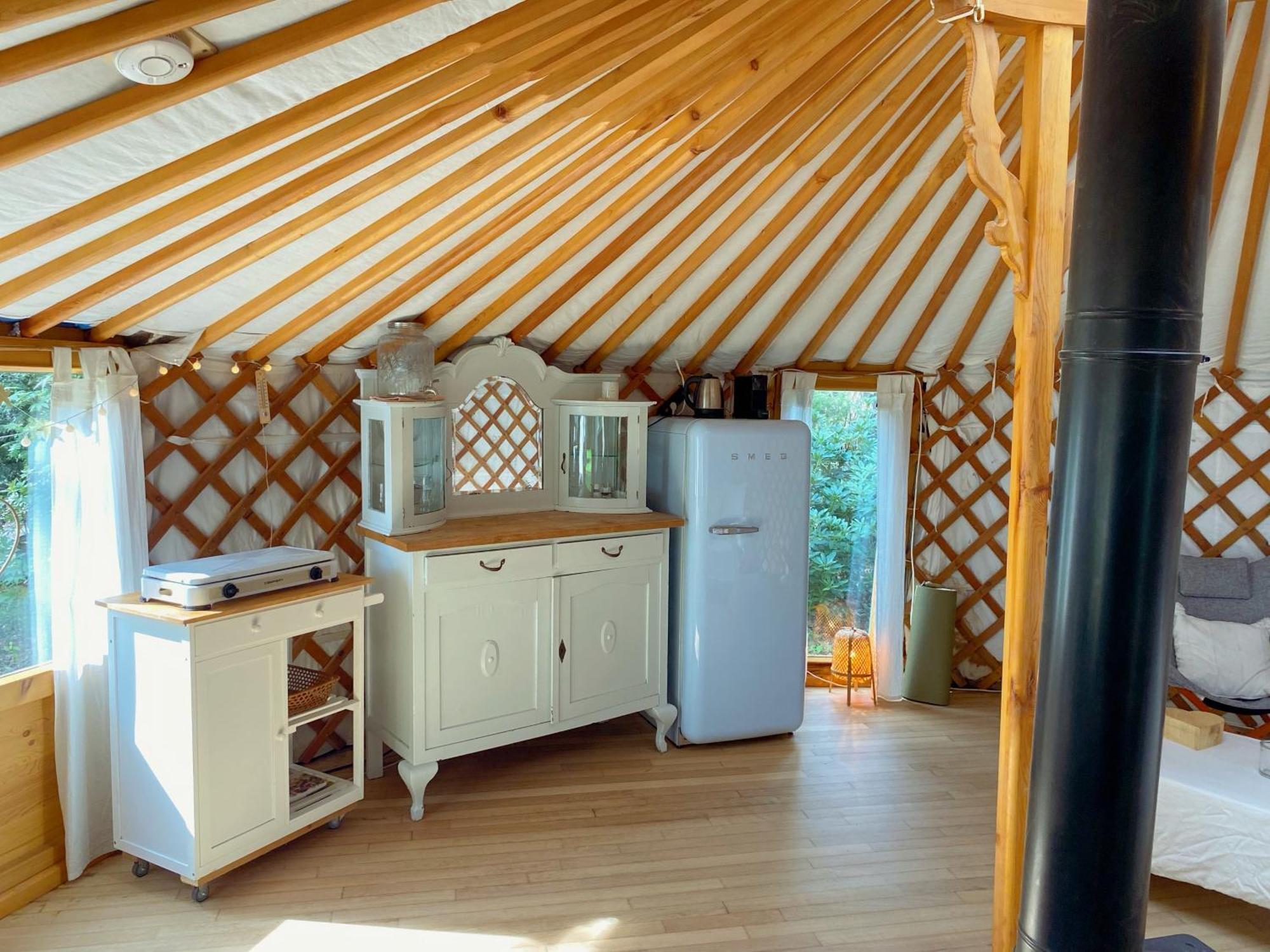 Ons Yurt Huisje In Het Bos Hollandsche Rading Buitenkant foto