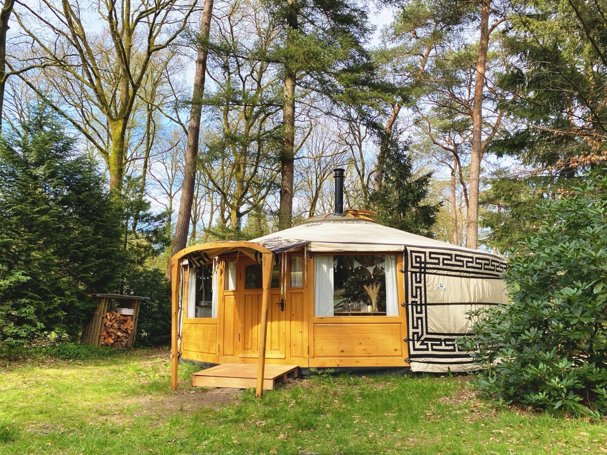 Ons Yurt Huisje In Het Bos Hollandsche Rading Buitenkant foto